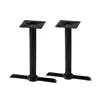 Modern Black Cast Iron Steel T Base Table Leg Base Set