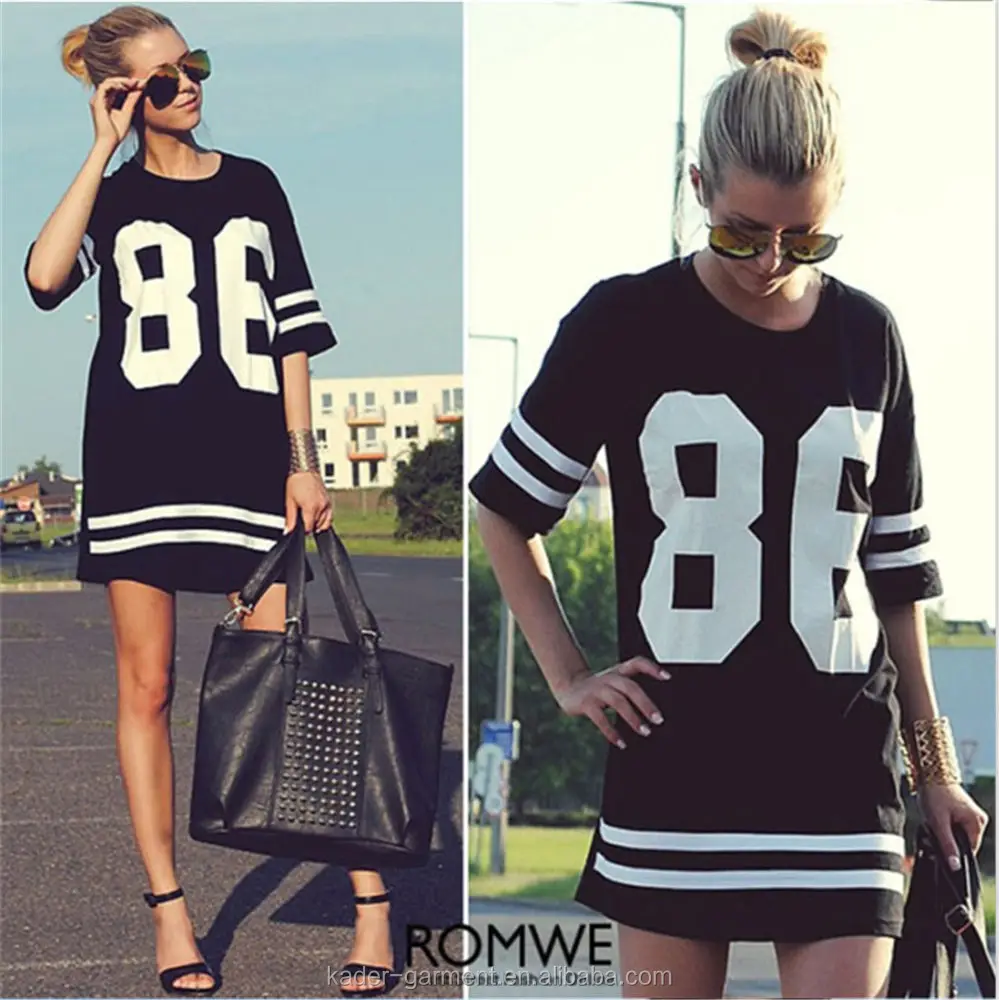 baseball t-shirt kleid