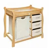 Fashionable baby infant changing table with fabric case baskets