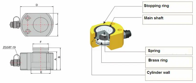Enerpac Replacement 10 Ton 50 Ton 60 Ton Hydraulic Cylinder - Buy