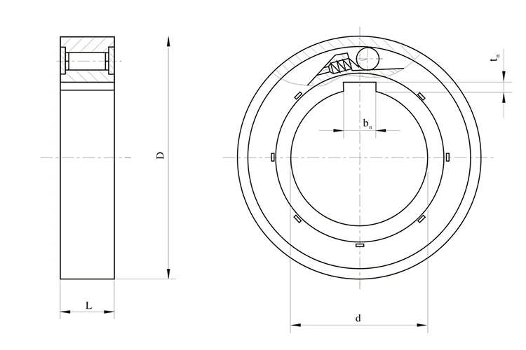 AS Roller Type One freewheel GC-C for packing machine