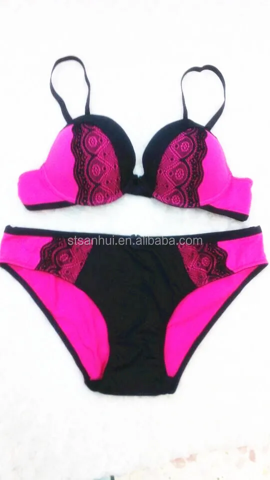 Light Blue Lace Ladies Dress Panty Bra Womens Open Bra And Panty 0032