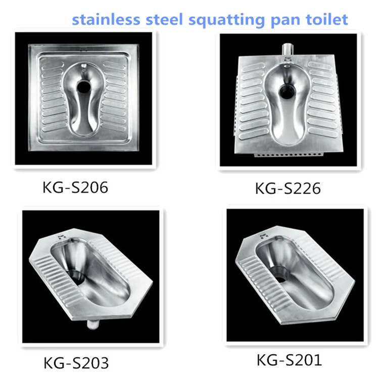 Smart Turkish Squat Toilet Sanitary Ware Squatting Pan Toilet Stainless