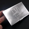 High quality custom logo Commercial Stainless steel business card holder case for men