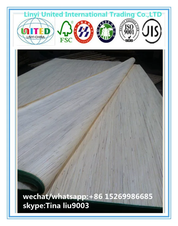 engineered poplar wood veneer/composite veneer/maple veneer for skateboards