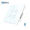 2019 Topshine 4 Gang 2 Way High Quality Smart Wifi Switch Works With Amazon Echo and Google Home Assistant