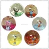 65MM TPU water bouncing ball with glitter and imprinting PET sheet inside for promotion toys