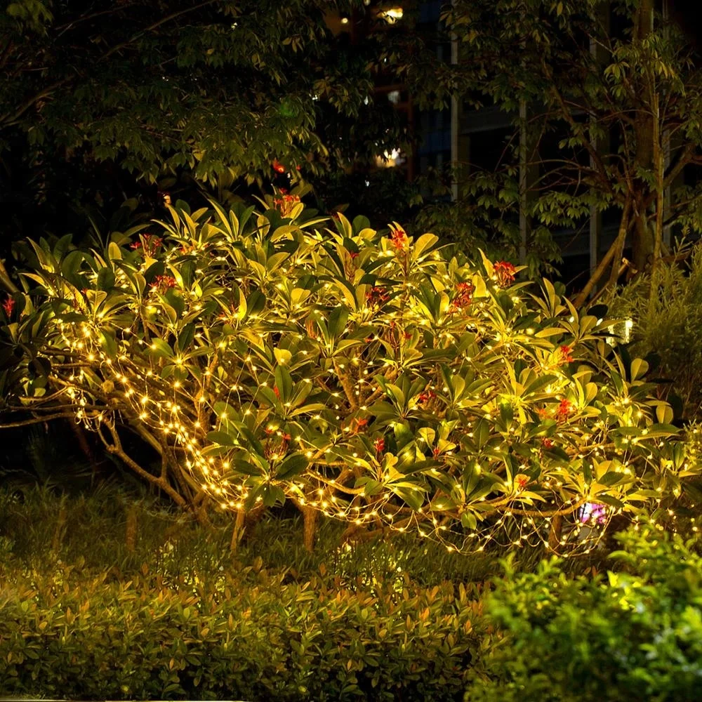 Outdoor Garden 10M 33ft 100LED Solar String Lights for Patio Christmas Lights Party Decoration