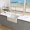 36 Inch Upc Solid Surface Kitchen Farmhouse True Acrylic Sink