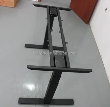 Electric Height Adjustable Study Table Mdf Wood Desktop Buy