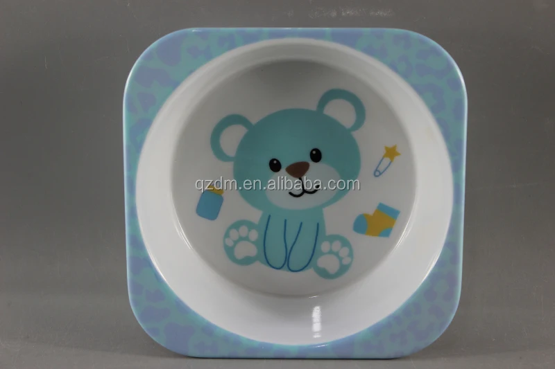 Kids Melamine Square Bowl Mealmine kid's Bolw