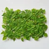 UV protected artificial plastic leaves panel for outdoor wall decoration