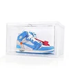 ODM-OEM factory direct Custom Clear Transparent Magnetic Sneaker Display Acrylic Drop Front Shoe Case Box with Magnet