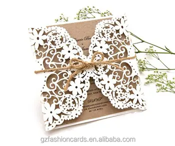 Vintage Craft Laser Cut Wedding Invitation Card Bh040 Buy