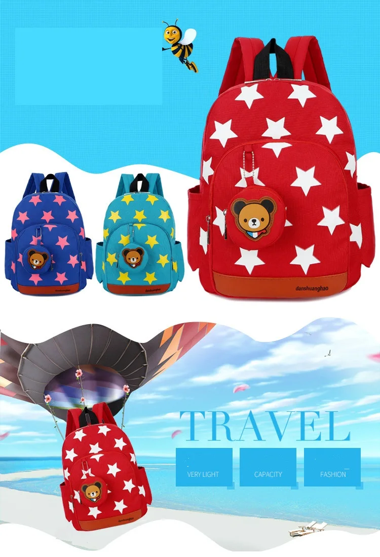 custom cartoon kids backpack high-capacity school backpack for period children boys and girls