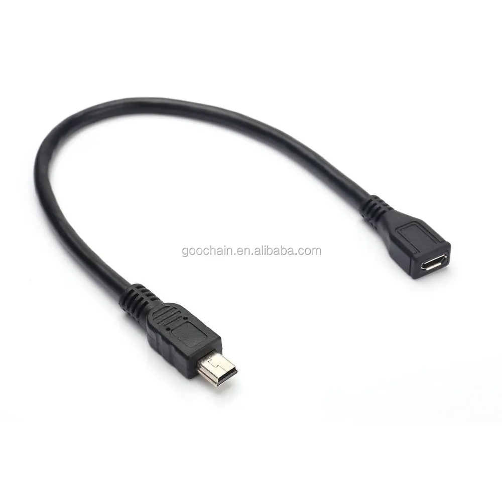 Cables USB 2.0 A Female to Micro USB B Type 5pin Female Connector Adapter convertor Cable Length: Other