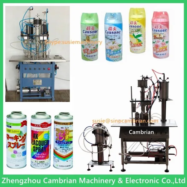 aerosol spray paint filling machine