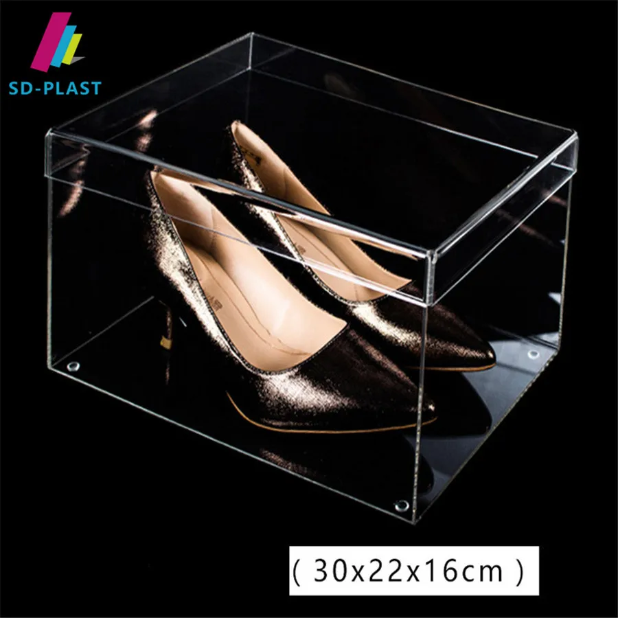Top Grade Custom Shadow Clear Acrylic Shoe Box For Brand Shoes Buy
