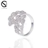 Wholesale latest silver ring design for women