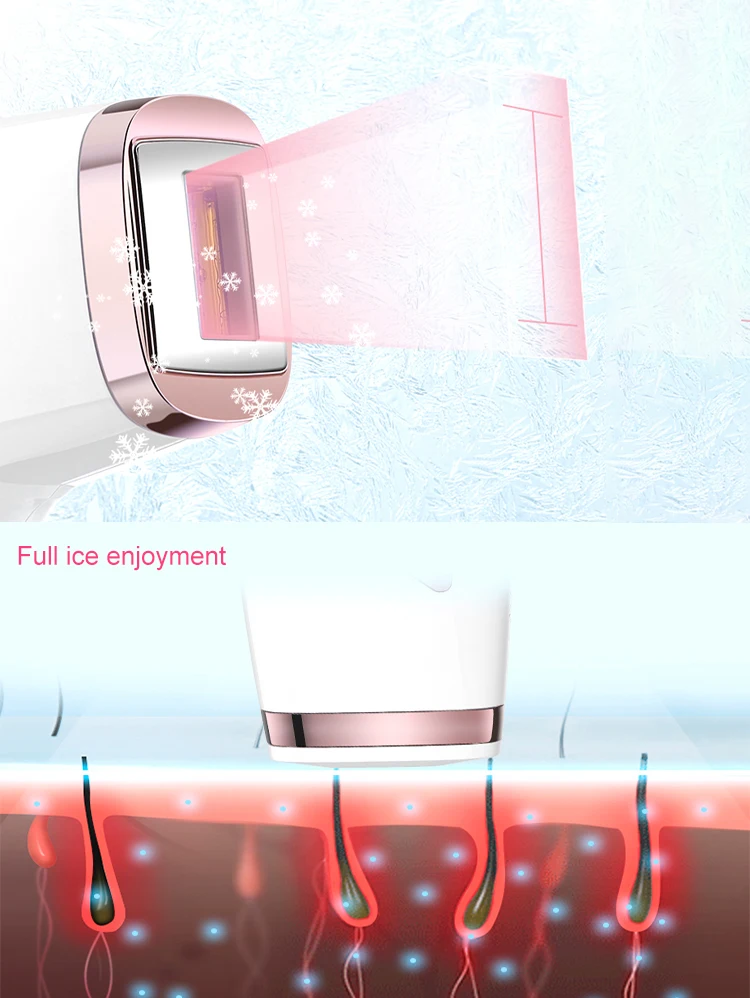 Rechargeable ice laser ipl hair removal machine