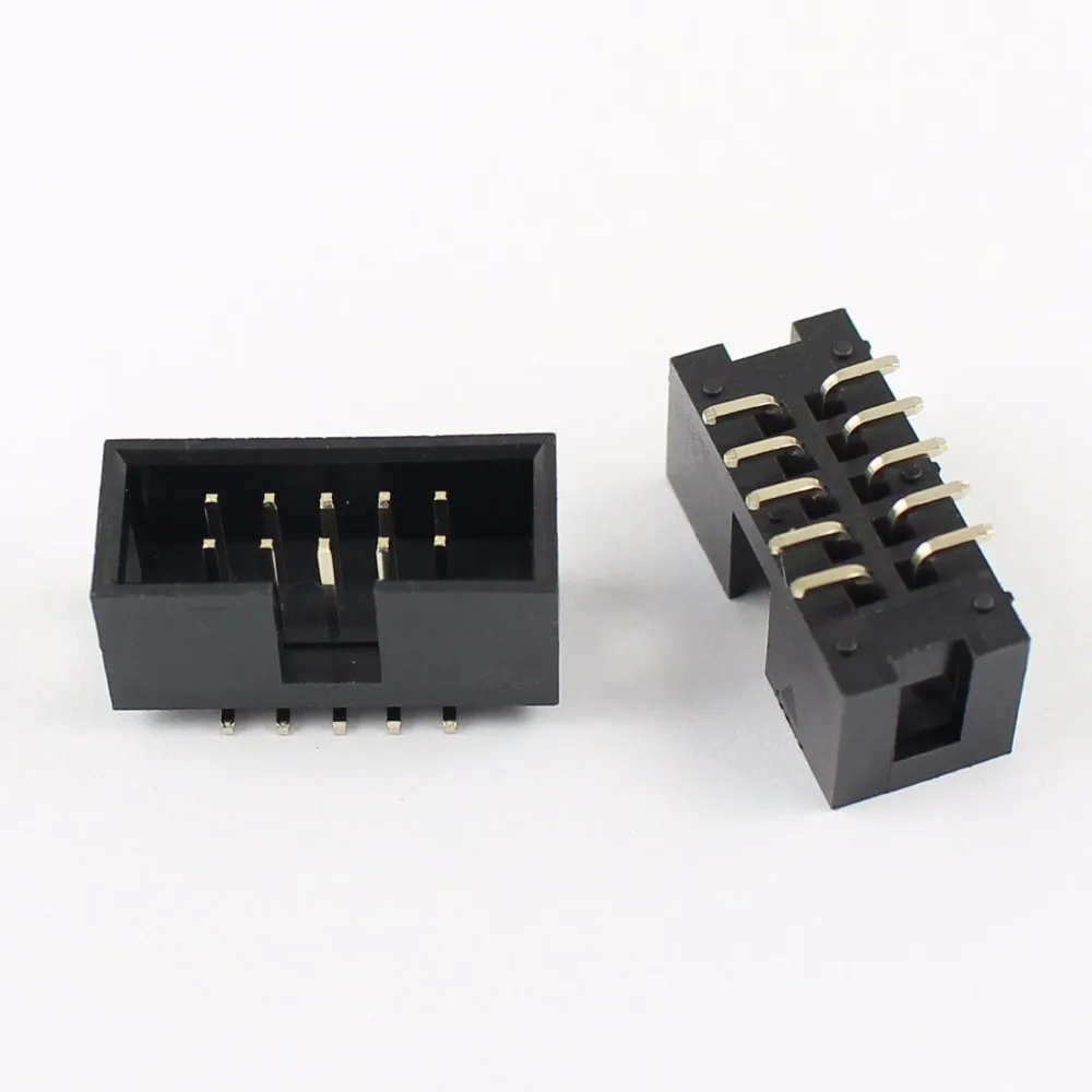 High Quality Box Header Connector 2.54mm 2x5 Pin 10 Pin Connector Smt