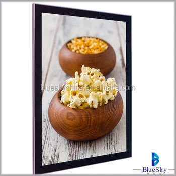 factory diy aluminum slim led menu light box for restaurant