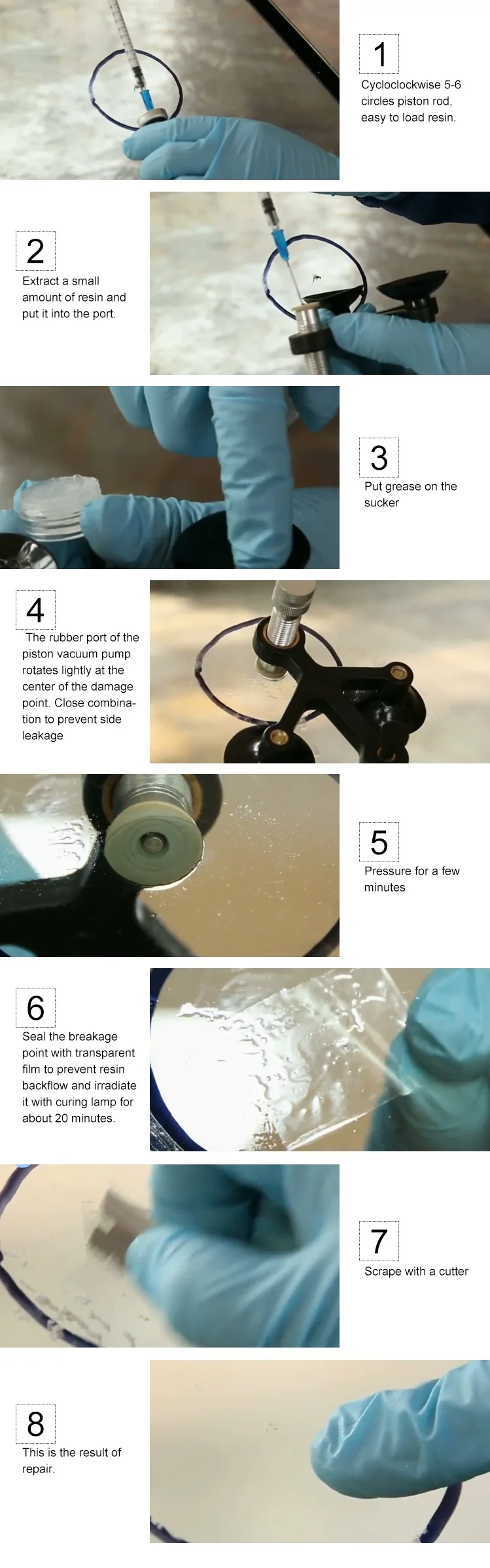 Scratch Repair Tools Car Glass Crack Repair Kit Car Windshield Scratch Repair Tool Kit