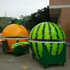 Fruit kiosk Artical watermelon & orange shape hot food vending cart/coffee cart trailer/mobile catering food van