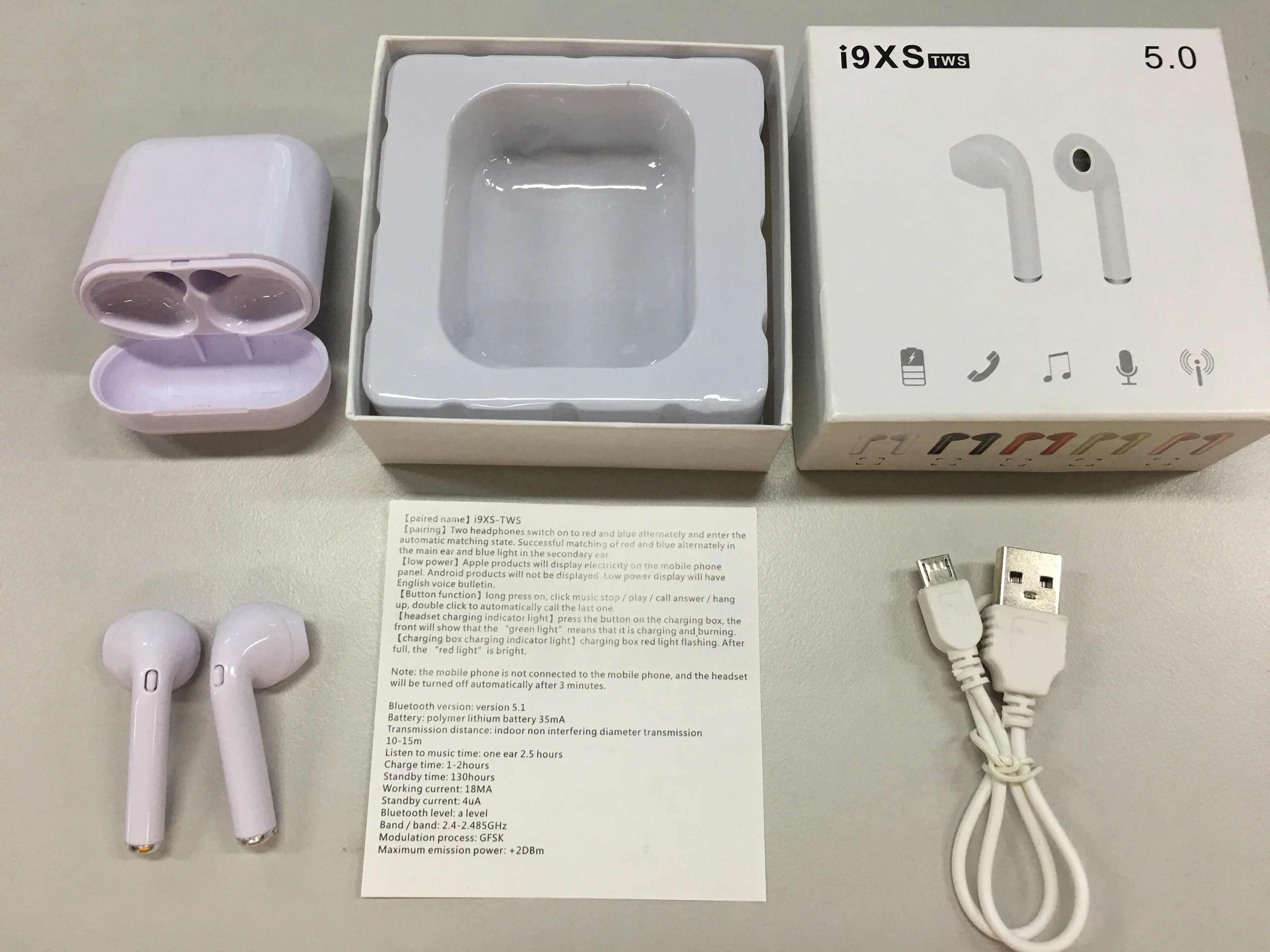 Blue tooth 5.0 Dual Sides Calling TWS Wireless Earphone i9X i9 i9s i7 i8 i10 i11 i12 - ANKUX.COM
