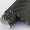 Hot Sales 1.52*28m black Air Bubble Channel bumper stickers auto 3d carbon fiber car wrap vinyl film