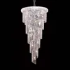 Fast Shipping Zhongshan Modern Pendant Light Spiral crystal chandelier