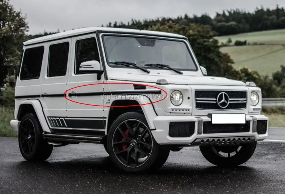 Gclass W463 G65/g63/g55/g500 Amg Side Molding Gloss Black,Car Molding