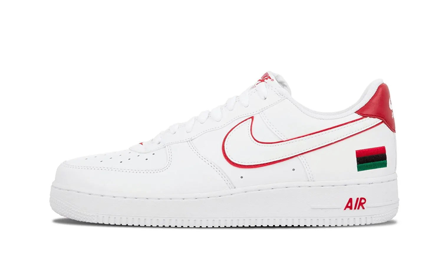 nike air force 1 white and red mens