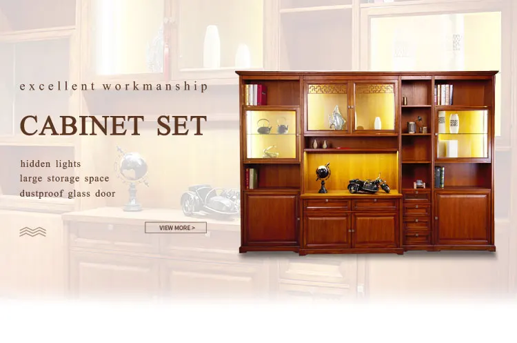 Custom Chinese Living Room Furniture Home Bar File Wooden Cabinet