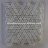 Carrara white mini hexagon marble mosaic tiles for housing design