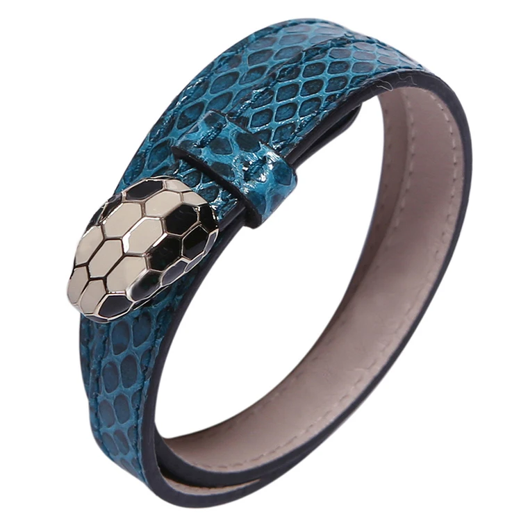 Fashion Snake Skin Leather Bracelet Individual Python Real Leather Hand