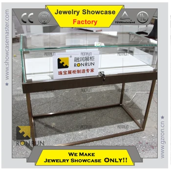 Customized New Used Tempered Glass Display Cases Glass Display