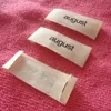 Off-white organic cotton label,neck cotton printing tag for garment