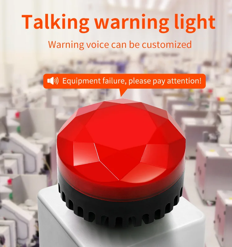 Driveway Safety Warning Beacon With Horn Audible And Visual Signals