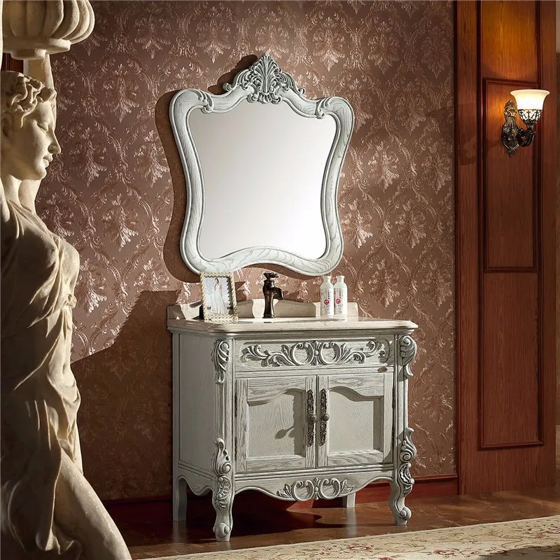 French Antique Bathroom Vanity Furniture Wooden Baroque Style Buy Euro Antique