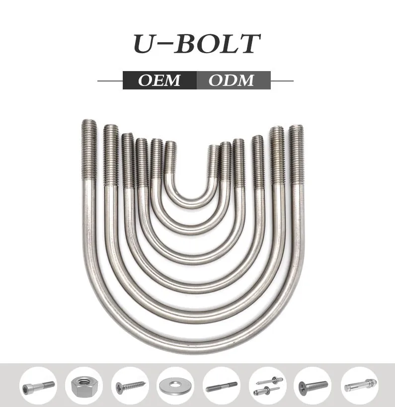Stainless Steel Grade 8.8 M16 M20 Double Flat U Bolt M3 Buy Grade 8.8