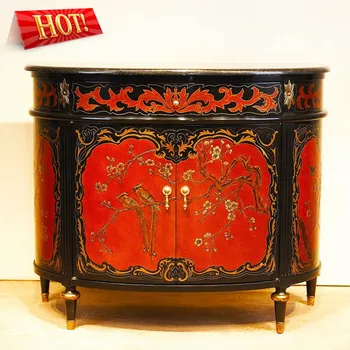 Amf266 Chinese Antique Style Furniture Side Cabinet Hand Painted Amf266 Chinese Antique Style Furniture Side Cabinet Hand Painted