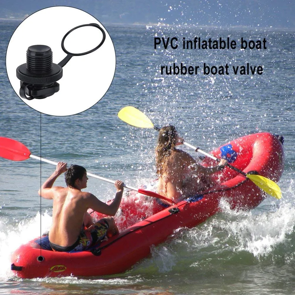 4x Air Valve Caps Boston Valve Airbed Inflatable Boat Raft Valve Blocker Stopper 