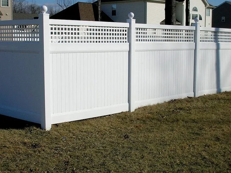 lattice top privacy fence