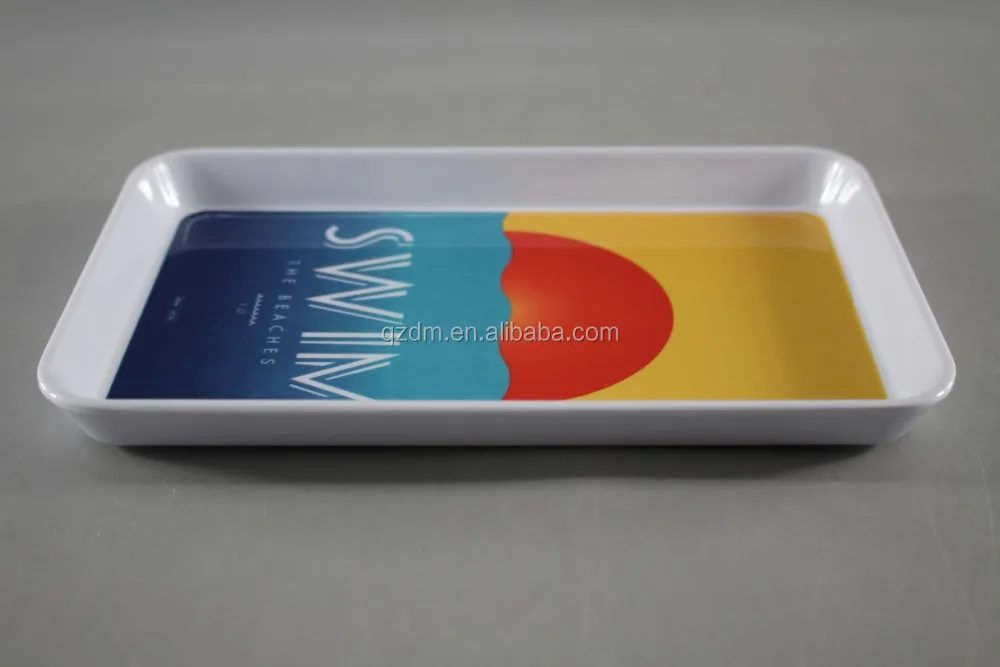 8.5" Melamine square tary , Mealmine rectangle tray