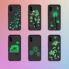 Durable Tempered Glass UV Sensitive Induction Discoloration Color Changing Phone Case Grow in the Dark for Iphone 7/8 plus