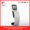 Bank queue system free standing electronic internet kiosk