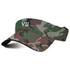 short Visor Adjustable One Size Fits all Camouflage Cotton Cap And Plain Sun Visor Hats