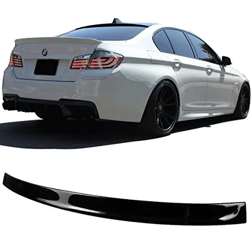 3D Style ABS Rear Painted Jet Black # 668 2012 2013 2014 2015 Roof Spoiler Fits Pre-painted 2011-2016 BMW 5 Series F10 Other Color Available Rear Trunk Tail Spoiler Wing by IKON MOTORSPORTS
