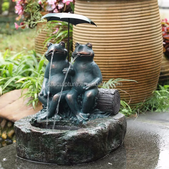 YARNOW Ceramic Ornament Frog Fish Flamingo Fountain Frog